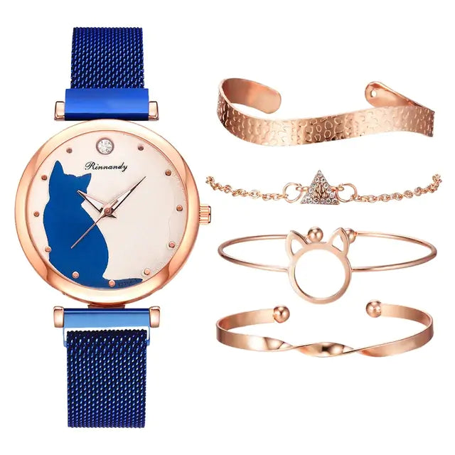 Rinnady Quartz Watch Set for Women: Style Meets Versatility