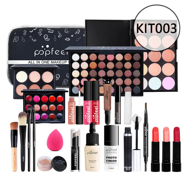 Beginner’s Complete Makeup Set – All-in-One Kit with Concealer, Eyeliner & Eyebrow Pencil (Multi-Shade Options)