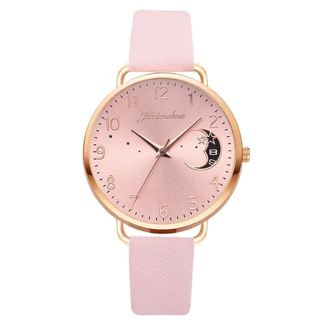 Unveil Timeless Elegance with the Moon Bracelet & Watch Set