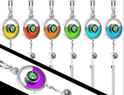 Car Perfume Hanging Pendant – Luxury Alloy Fragrance Charm for High-End Vehicles