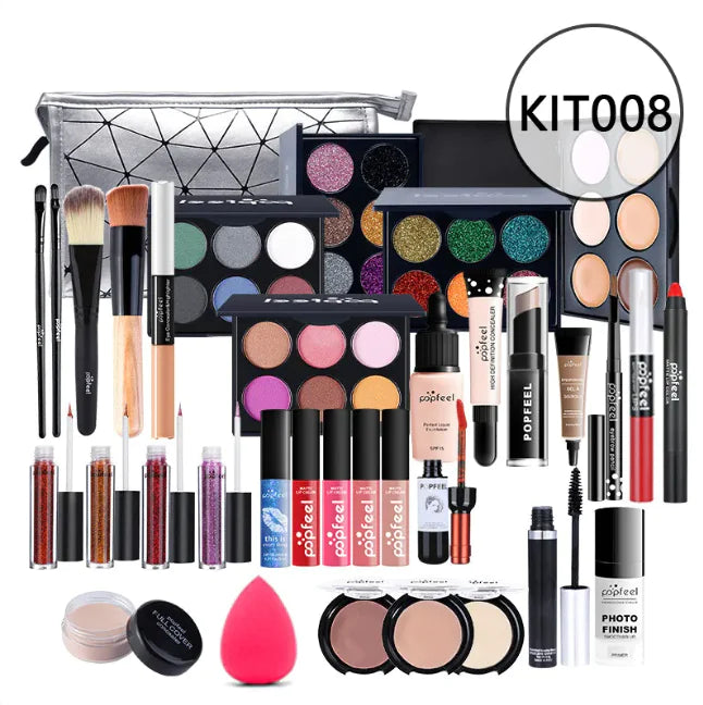 Beginner’s Complete Makeup Set – All-in-One Kit with Concealer, Eyeliner & Eyebrow Pencil (Multi-Shade Options)