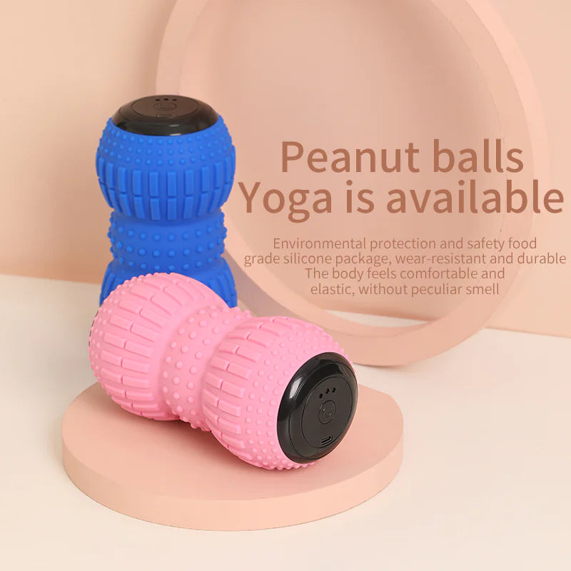 Rechargeable electric yoga massage ball with 3 vibration levels