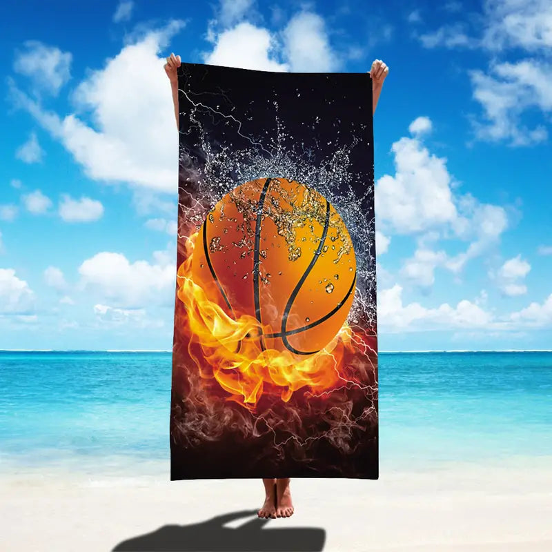 Printed Microfiber Beach Towel – Quick-Drying, Lightweight, and Fun for Summer Adventures