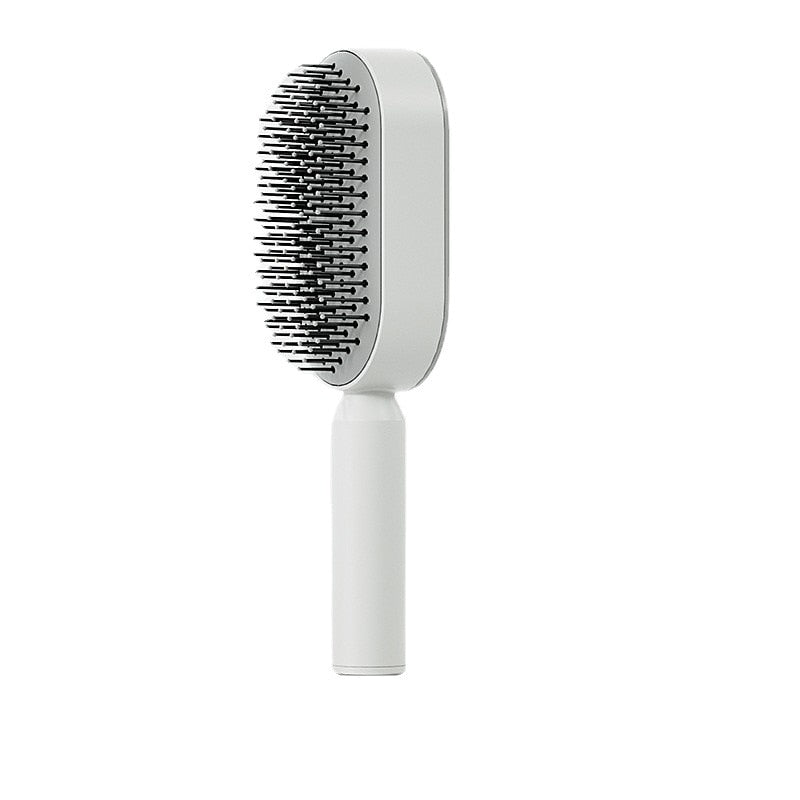 Self-Cleaning Hair Brush for Women – Effortless Detangling & Scalp Massage