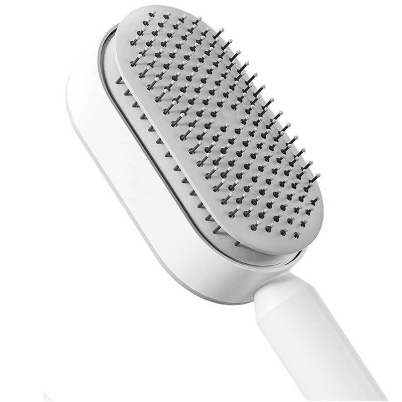Self-Cleaning Hair Brush for Women – Effortless Detangling & Scalp Massage