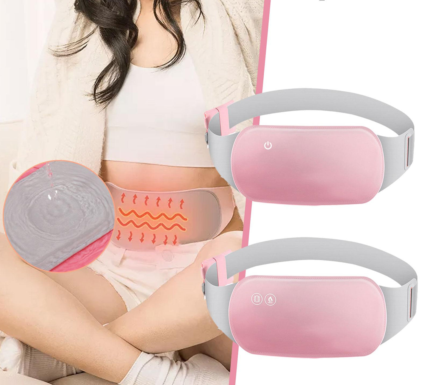 Menstrual Heating Pad – Electric Heated Waist Belt for Cramp Relief