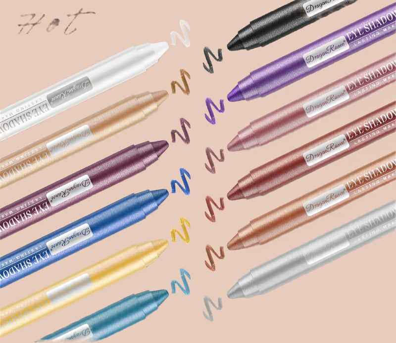 12 Colors Eyeshadow Pencil Set – Shimmering Waterproof Cream Sticks for Effortless Eye Looks