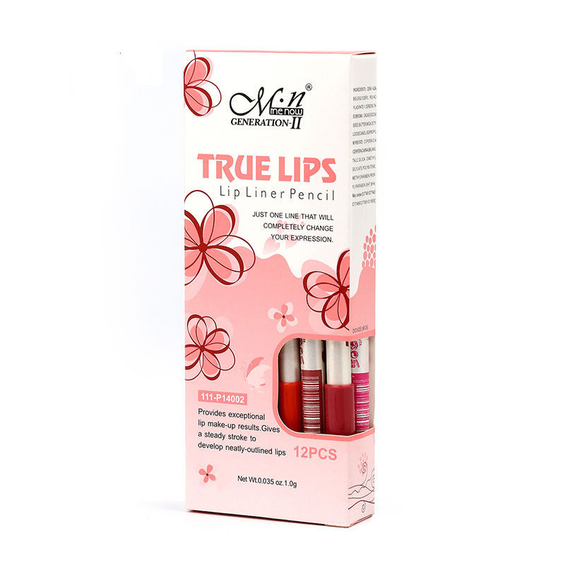12 Color Waterproof Lip Liner Set
