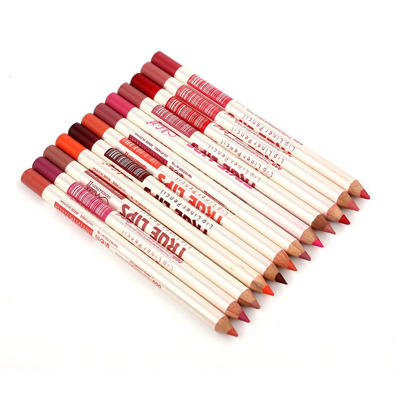 12 Color Waterproof Lip Liner Set