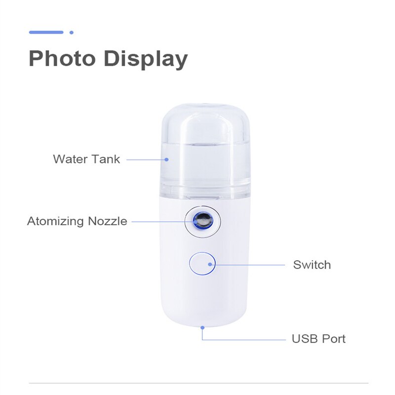 30ml Mini Face Spray – Portable Nano Hydration Mist for Radiant, Refreshed Skin