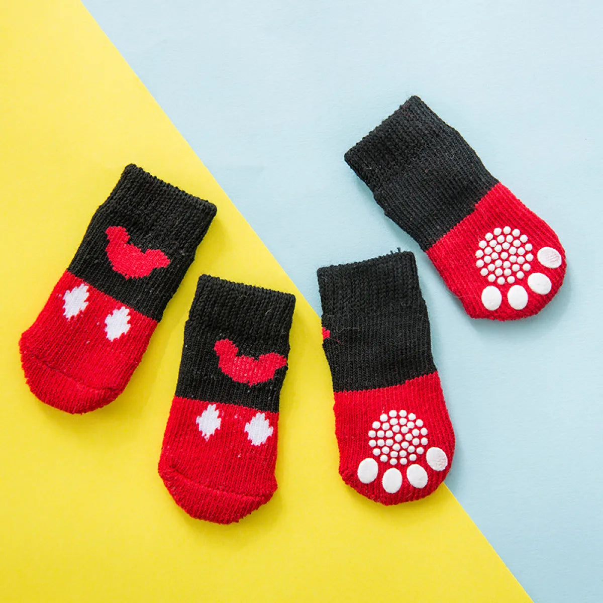 Non-Slip Wool Dog Socks – Soft, Warm Paw Protection for Dogs