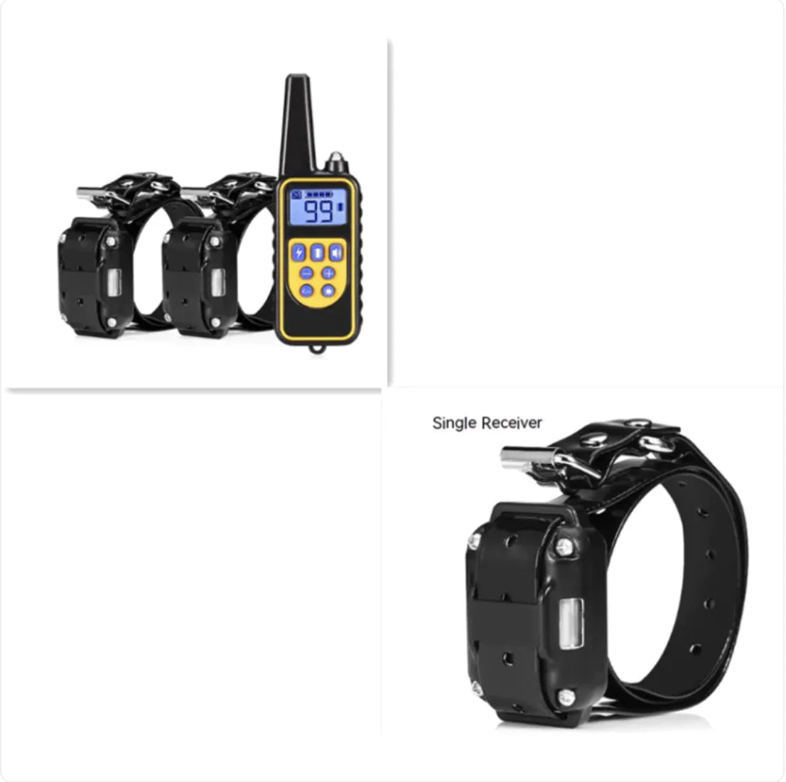 Remote Control Dog Training Collar – Multi-Dog Setup with Shock, Vibrate & Sound Modes (Various Colors)