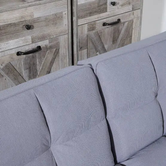 Corduroy Sofa & Sofa Bed – Smoke Gray