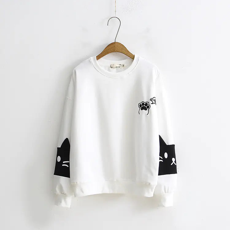 Japanese-Style Cat Paw Hoodie – Kawaii Comfort with a Whimsical Touch
