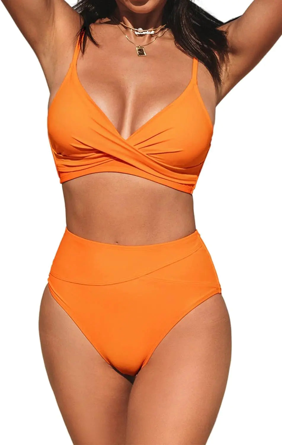Color Block Bikini – Stylish Two-Piece Swimwear in Chic Summer Shades (Sizes S–XL)