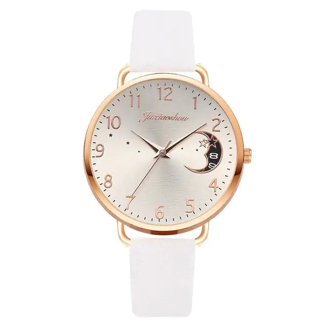 Unveil Timeless Elegance with the Moon Bracelet & Watch Set