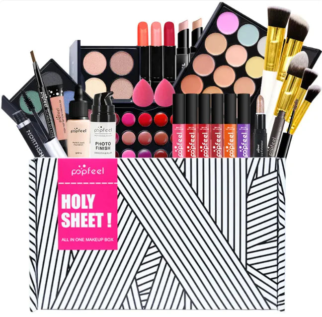 Beginner’s Complete Makeup Set – All-in-One Kit with Concealer, Eyeliner & Eyebrow Pencil (Multi-Shade Options)