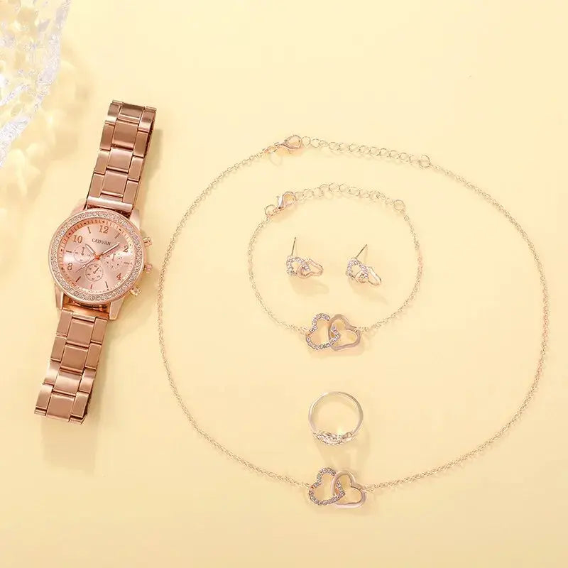 Radiate Elegance with the Rose Gold Luxury Watch Set