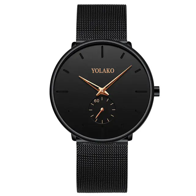 Leather Band or Stainless Mesh Watch: Sleek Sophistication for the Modern Man