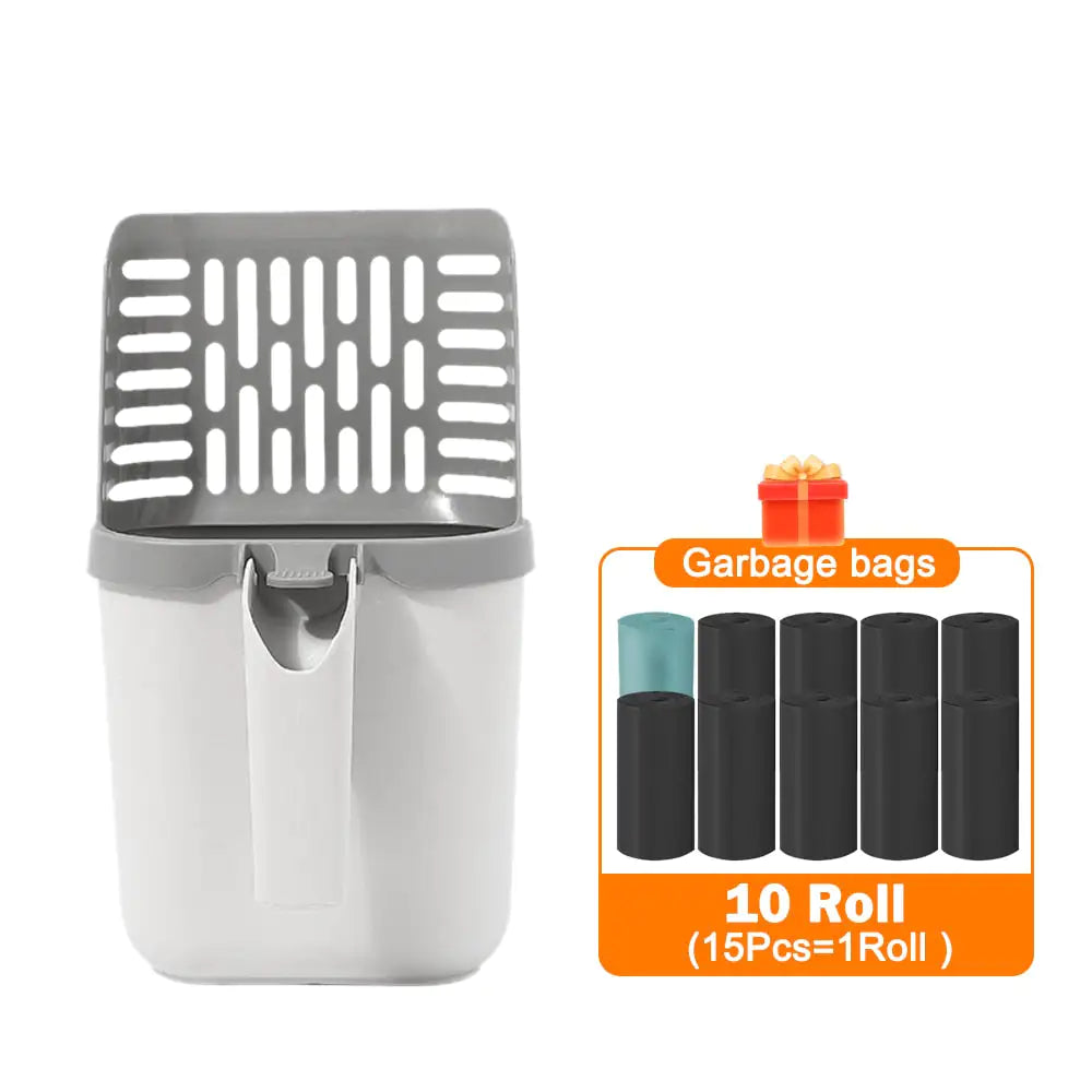 Cat Litter Shovel with Built-in Waste Bin – Efficient, Hygienic, and Easy-to-Use Cleaning Tool