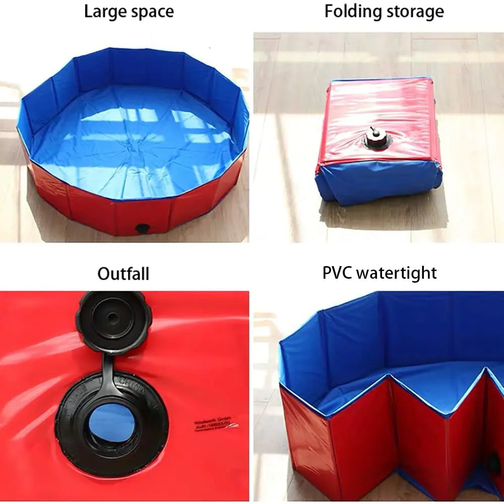 PVC Foldable Dog Pool Pet Bathtub