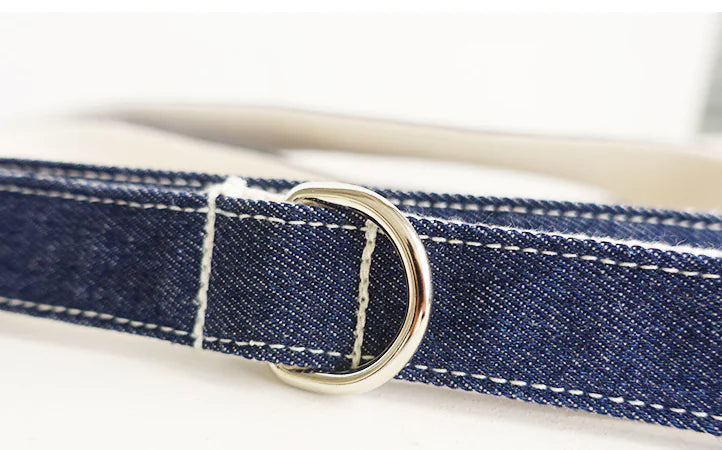 Plaid Pet Leash and Collar Set – Durable & Stylish Polyester Walking Accessory (Sizes XS–XL)