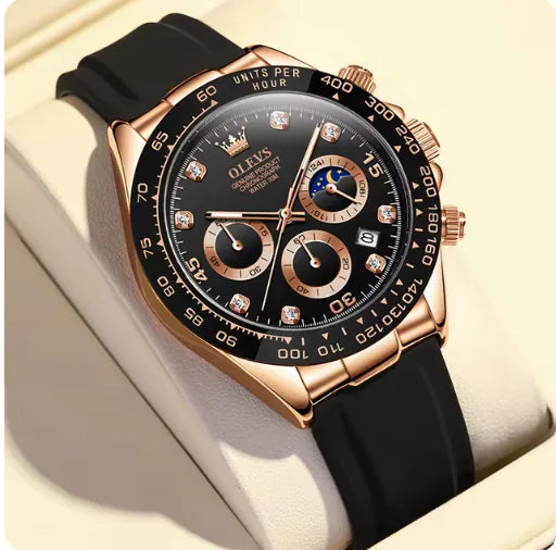 Lumi Tech Men's Multifunctional Quartz Watch: Where Style Meets Functionality