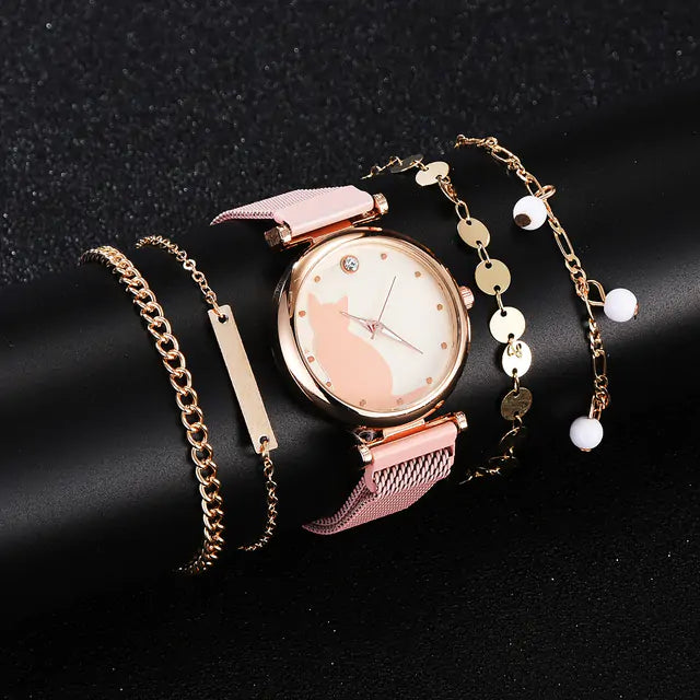 Rinnady Quartz Watch Set for Women: Style Meets Versatility