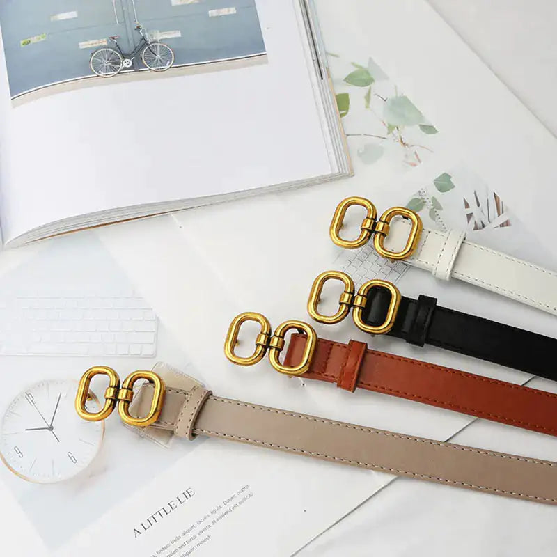 Elevate Your Look with the Elegant Leather Designer Belt for Women