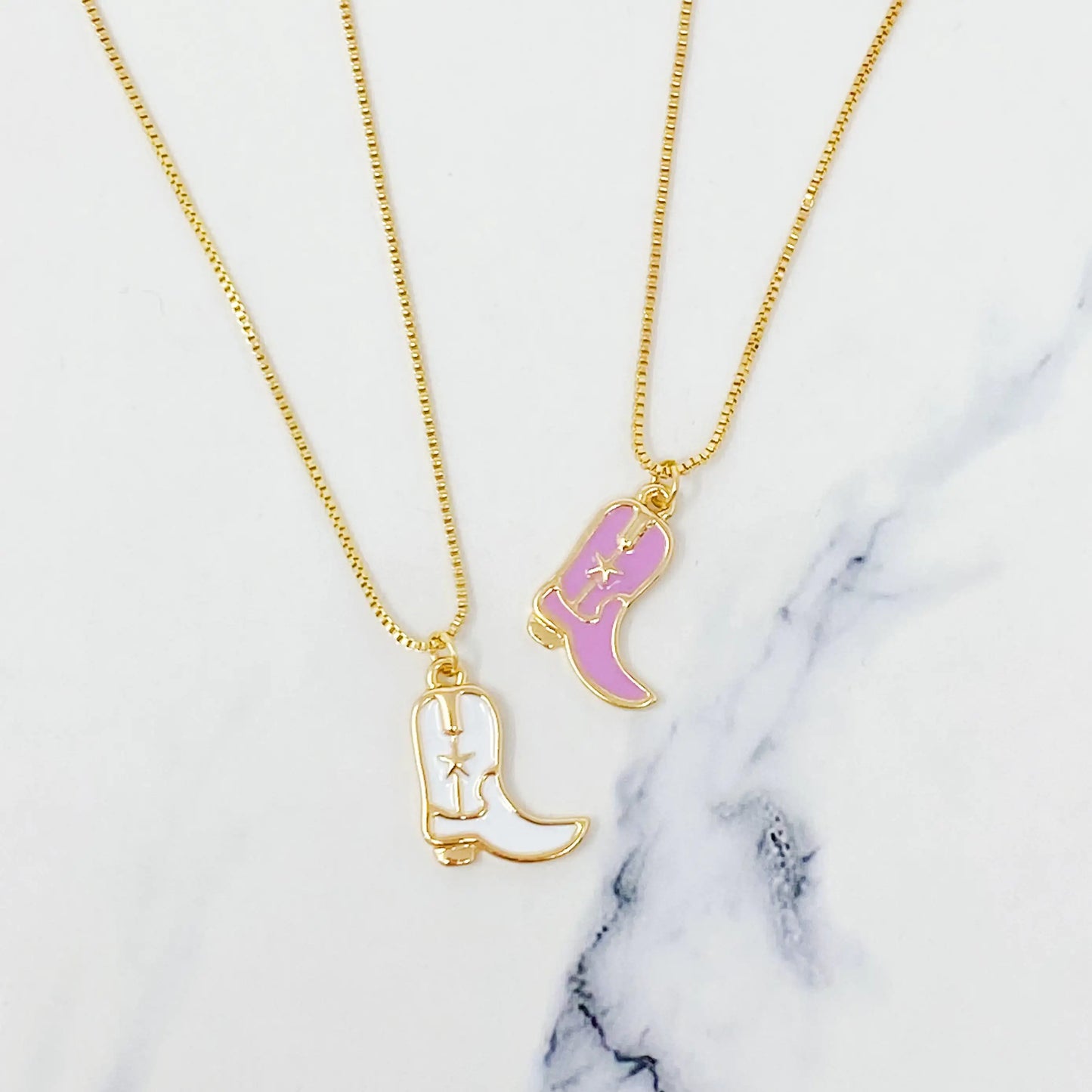Cow Girl Boot Pendant Necklace – Everyday Western Charm