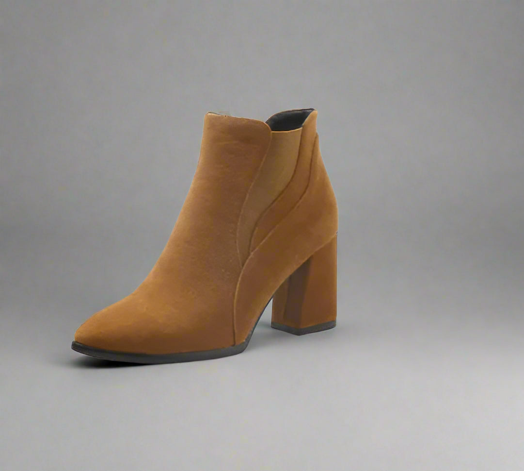 Chic and Versatile Korean Faux Suede Ankle Boots