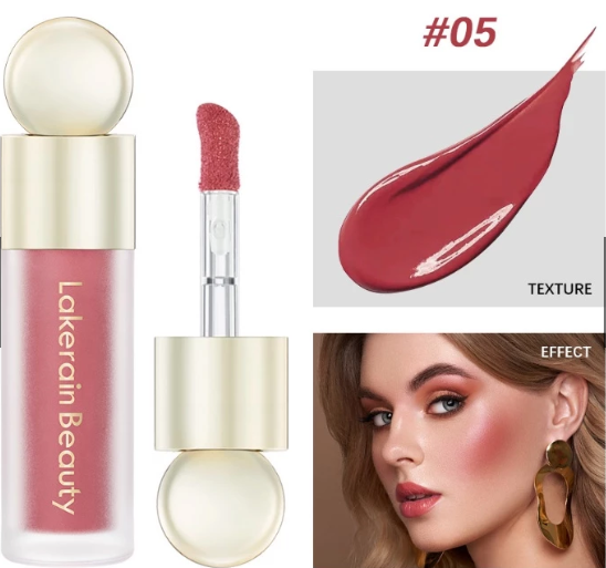 5-Color Dewy Finish Blush – Long-Lasting Radiance with Buildable Glow