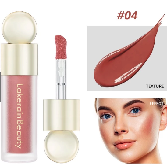 5-Color Dewy Finish Blush – Long-Lasting Radiance with Buildable Glow