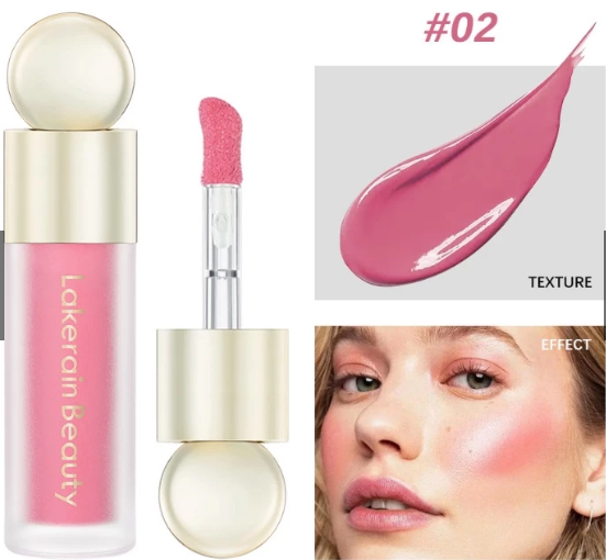5-Color Dewy Finish Blush – Long-Lasting Radiance with Buildable Glow
