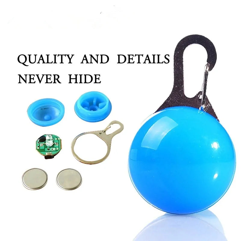 LED Pet Collar Pendant – Lightweight, Glowing Safety Light for Nighttime Visibility
