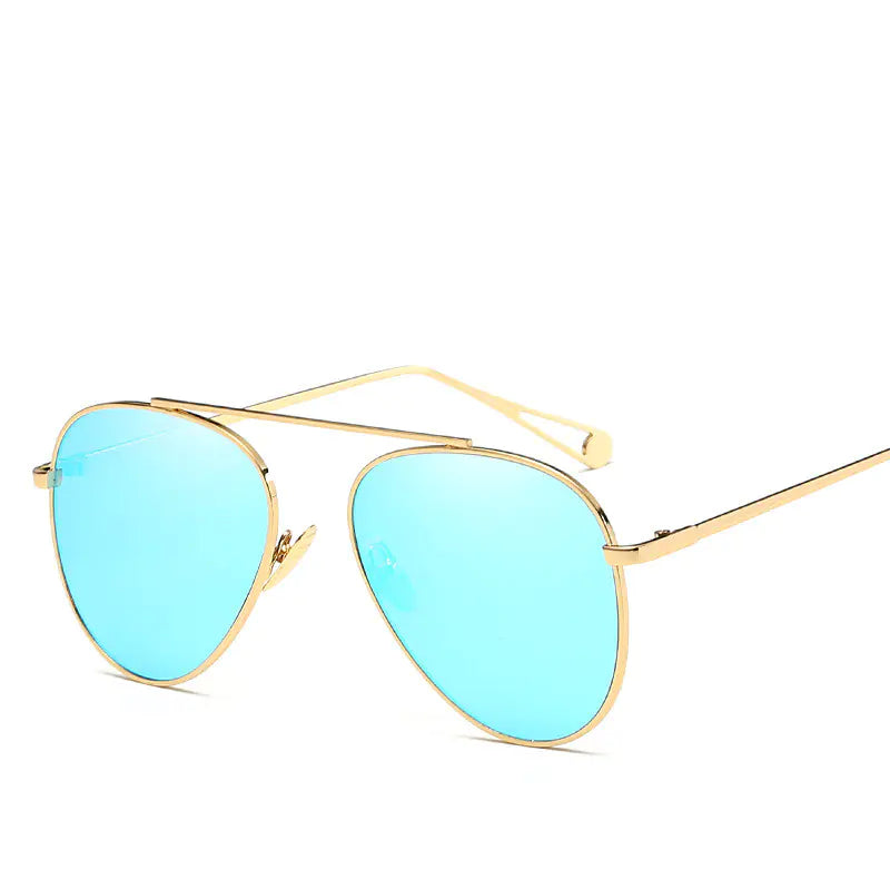Aviator-Style HD Polarized Sunglasses – Lightweight Metal Frame with UV400 Protection