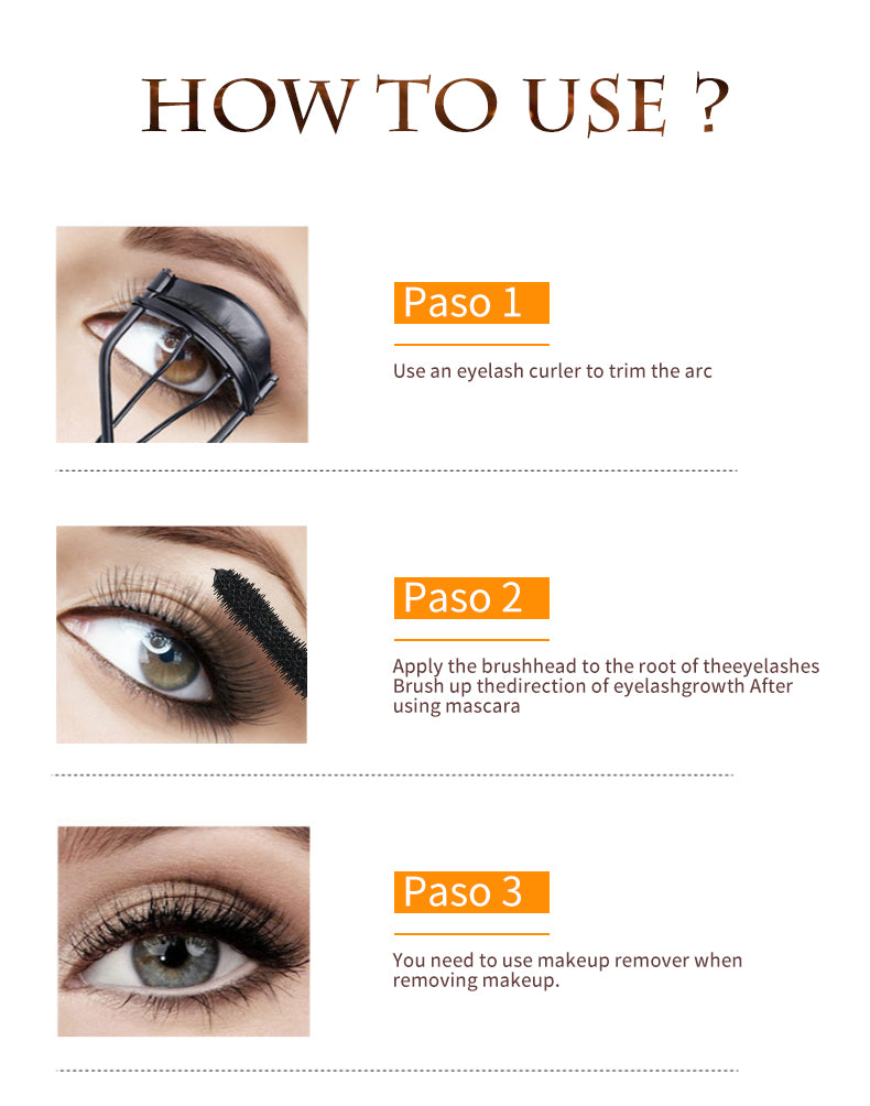 Shining Diamond Waterproof Lengthening Mascara – 5D Volume, Peanut Brush, and Smudge-Proof Wear (12.7cm / 5g)