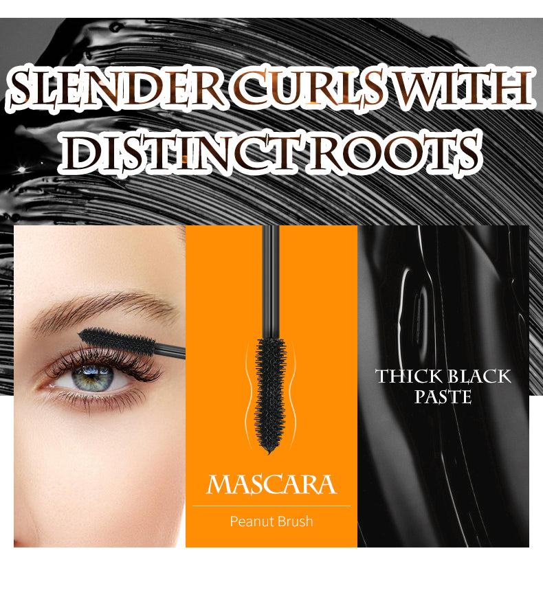 Shining Diamond Waterproof Lengthening Mascara – 5D Volume, Peanut Brush, and Smudge-Proof Wear (12.7cm / 5g)