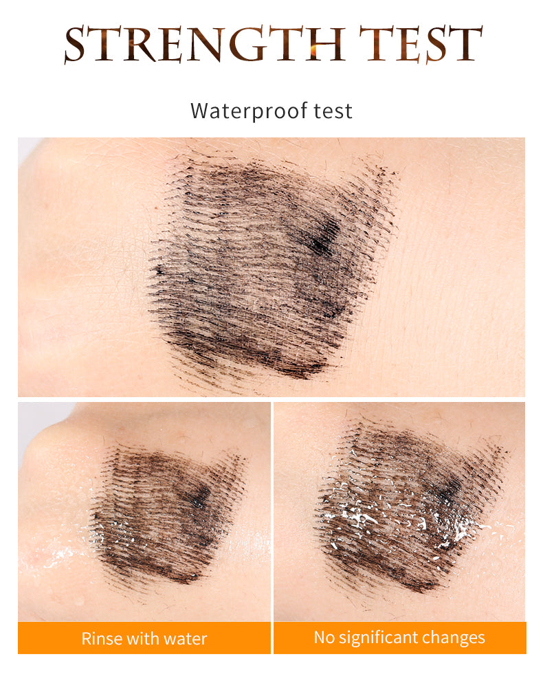 Shining Diamond Waterproof Lengthening Mascara – 5D Volume, Peanut Brush, and Smudge-Proof Wear (12.7cm / 5g)