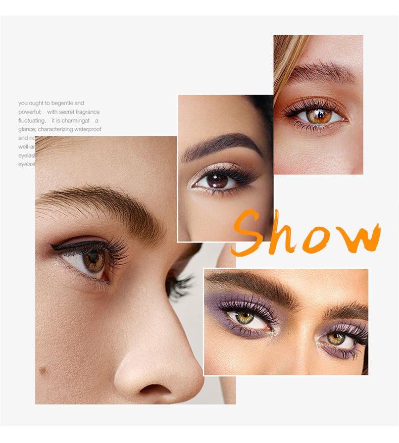 Shining Diamond Waterproof Lengthening Mascara – 5D Volume, Peanut Brush, and Smudge-Proof Wear (12.7cm / 5g)