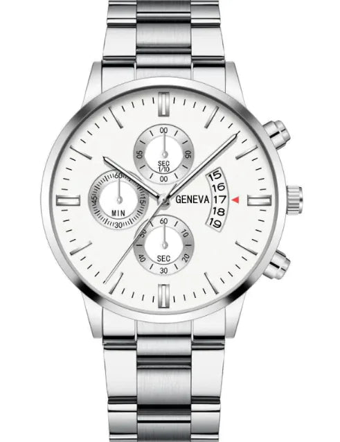 Men's Classic Triple Dial Quartz Watch