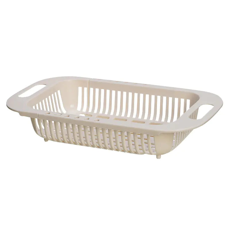 Adjustable Retractable Plastic Vegetable Draining Basket – Multi-Color Expandable Sink Colander