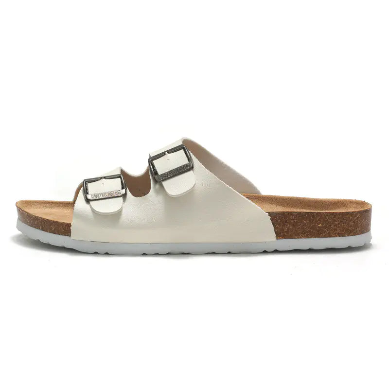 Cross-Border Couple Cork Slippers – Ergonomic Summer Comfort with Durable Buckle Design