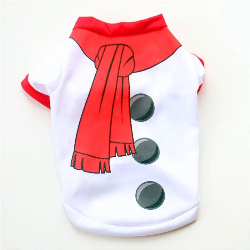 Puppy Dog Holiday Costume – Festive Red Vest with White Fur Trim for Small to Medium Dogs