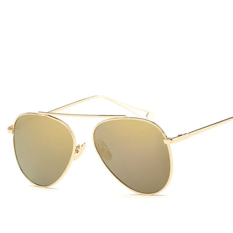 Aviator-Style HD Polarized Sunglasses – Lightweight Metal Frame with UV400 Protection