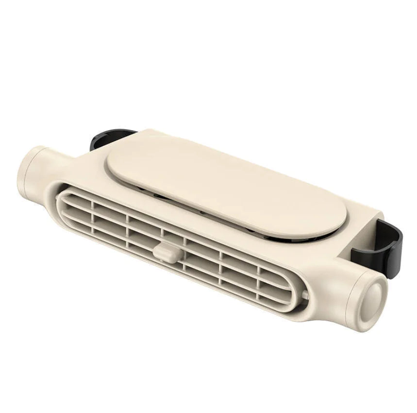 USB Car Seat Fan – Bladeless Cooling with 3 Speeds, Quiet Motor & Velcro Mount (200mm x 100mm x 50mm)