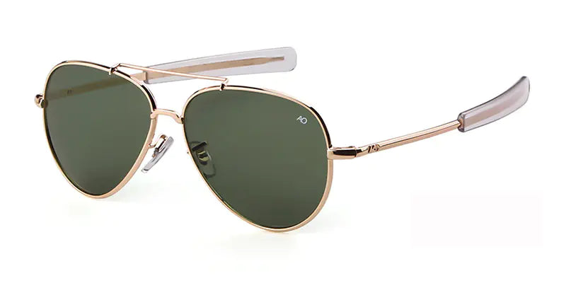 Unisex Premium Metal Frame Sunglasses (Glass Lenses, UV400, 95% VLT, 0.15 kg Lightweight Design)