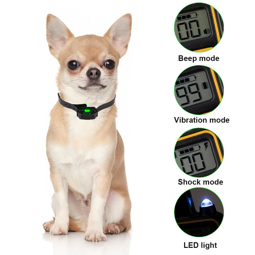 Electric Dog Training Collar – Waterproof, Long-Range, and Fully Adjustable for Effective Obedience Training