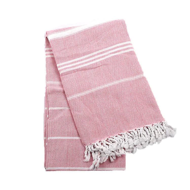 Explosion Style Turkish Fringed Beach Towel – Vibrant Comfort in Every Thread