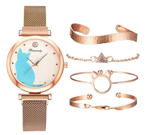 Rinnady Quartz Watch Set for Women: Style Meets Versatility